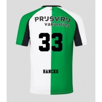 Camisa de Futebol Feyenoord David Hancko #33 Equipamento Alternativo 2024-25 Manga Curta